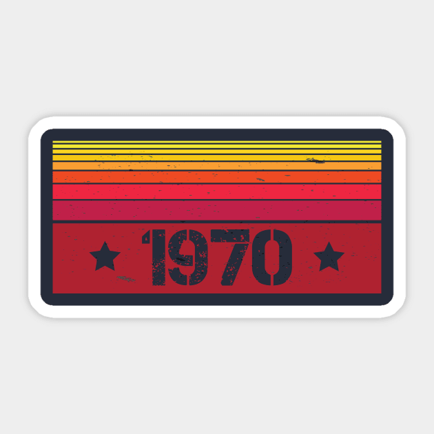 vintage years 1970 Sticker by zakchman